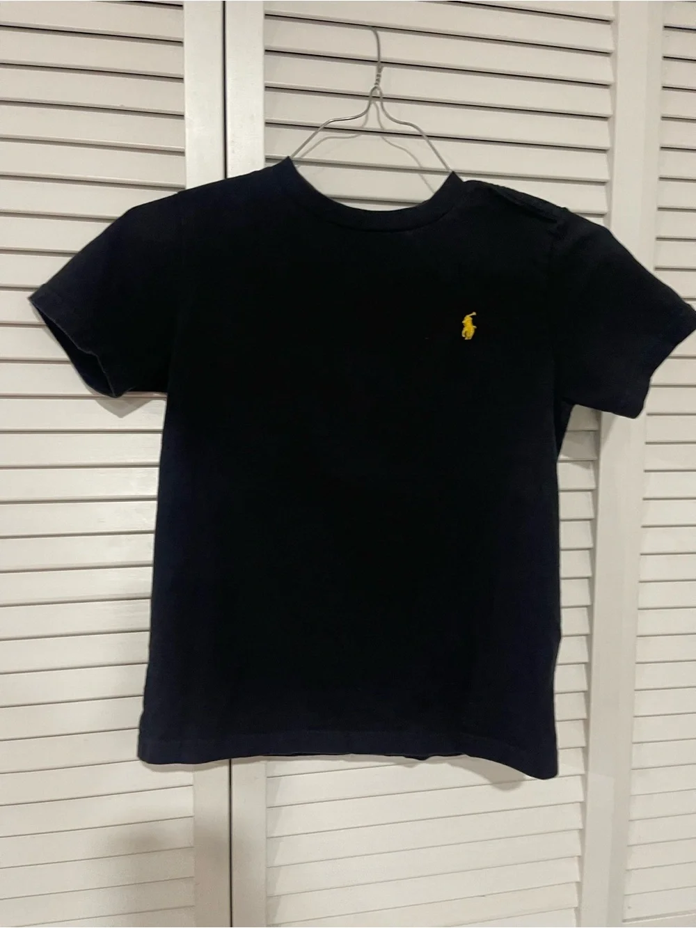 Ralph Lauren Navy Short Sleeve Tee with Yellow Pony